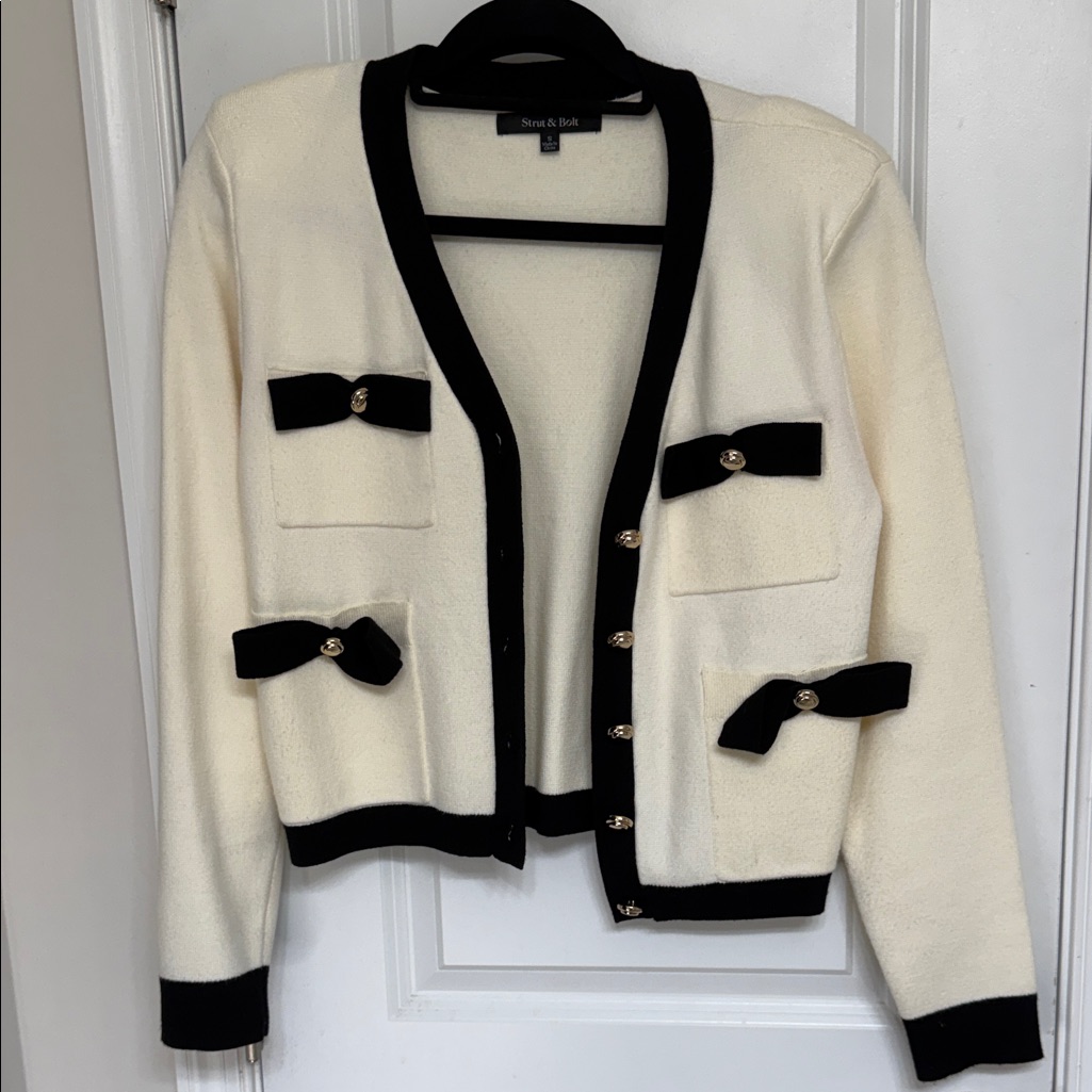 Black And White Blazer By Strut & Bolt